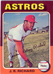1975 Topps Mini Baseball Cards      073      J.R. Richard